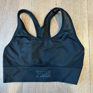 black sports bra from Pink